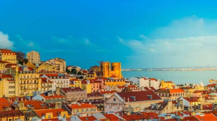 An image showing a coastal city in Portugal.